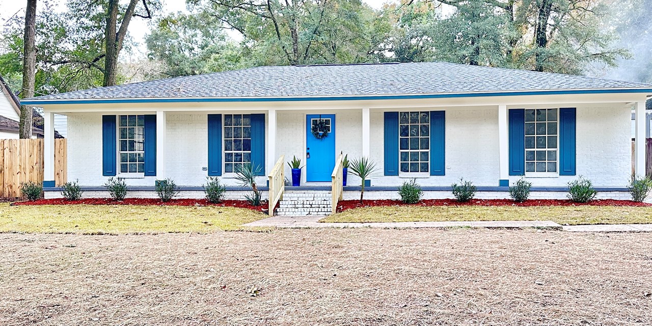 front of structure